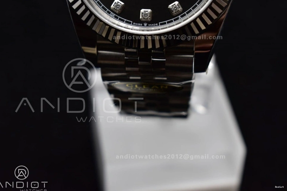 Grey 904L Jubilee Diamonds On Clean VR3235 DateJust 41 Best SS 126334 1:1 Bracelet Edition Dial Steel 0318